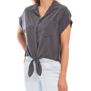 Cloth & Stone Anthropologie Tie Button Down Shirt